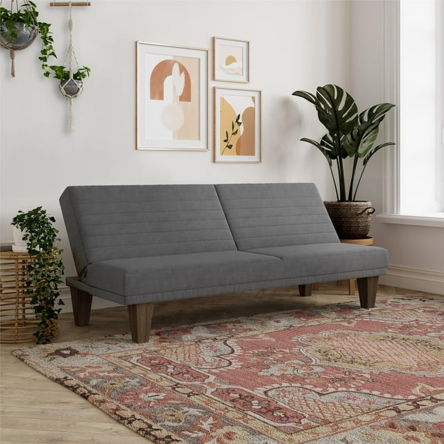 DHP Dillan Convertible Futon, Gray