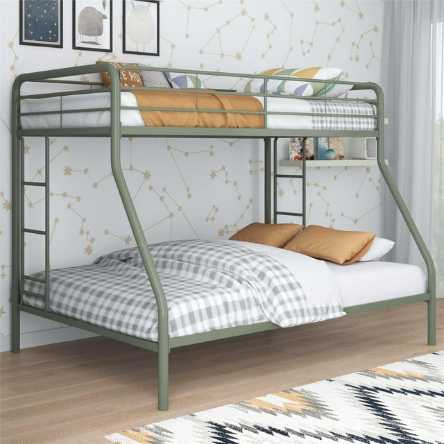 DHP Dusty Twin over Full Metal Bunk Bed