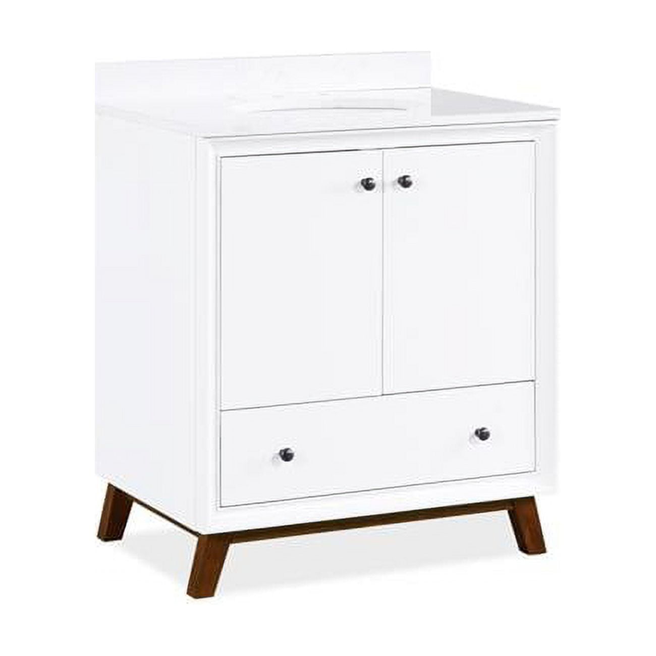 DHP Elmore 30 Inch Bathroom Vanity with Sink White