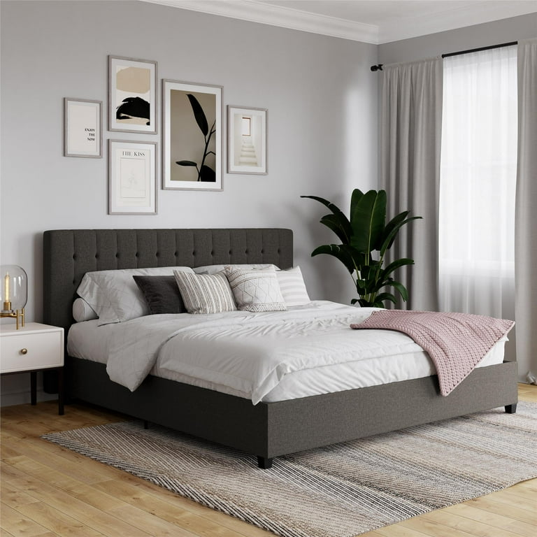 Dhp emily upholstered bed deals