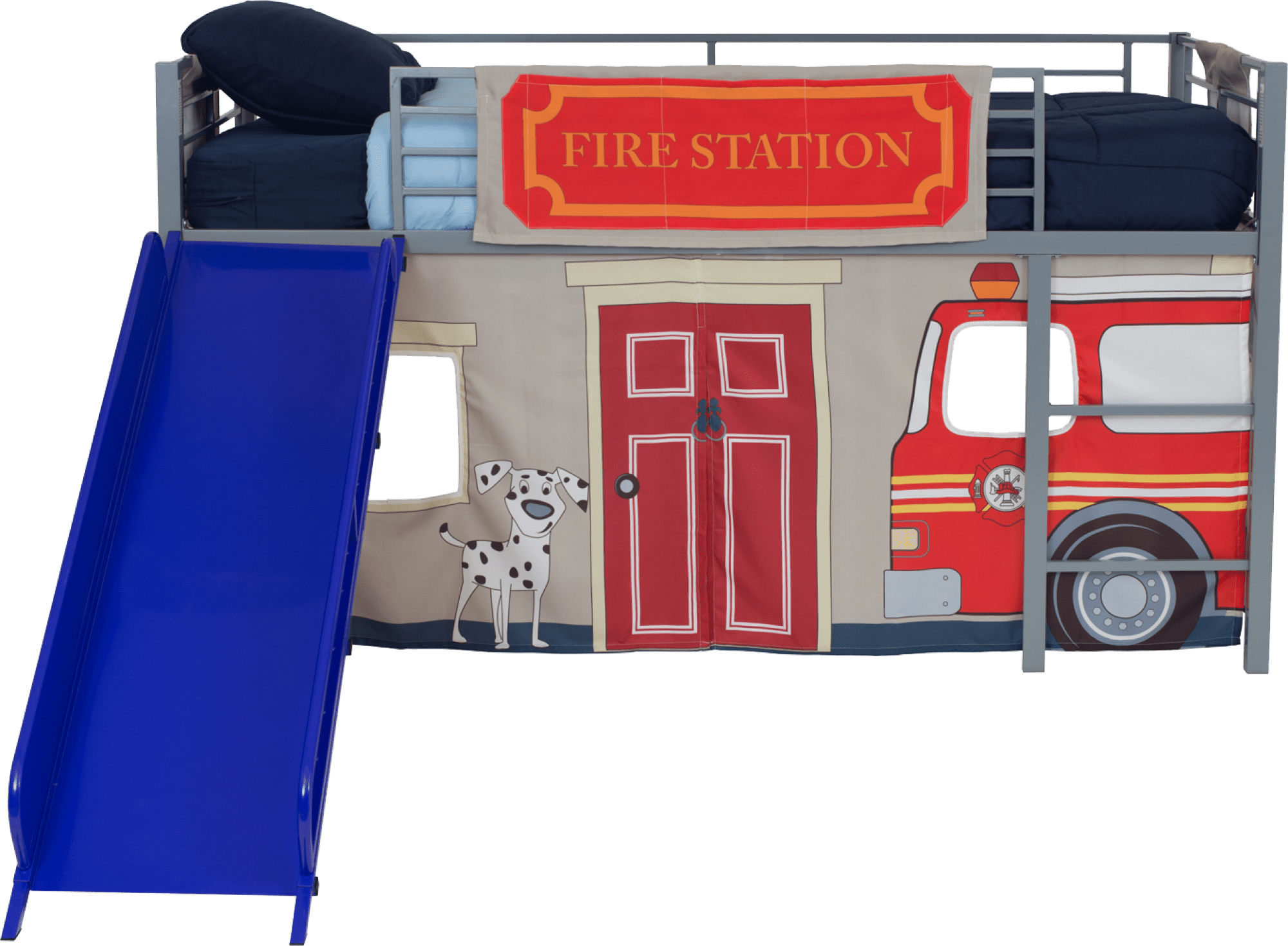 DHP Fire Department Curtain Set for Junior Loft Bed