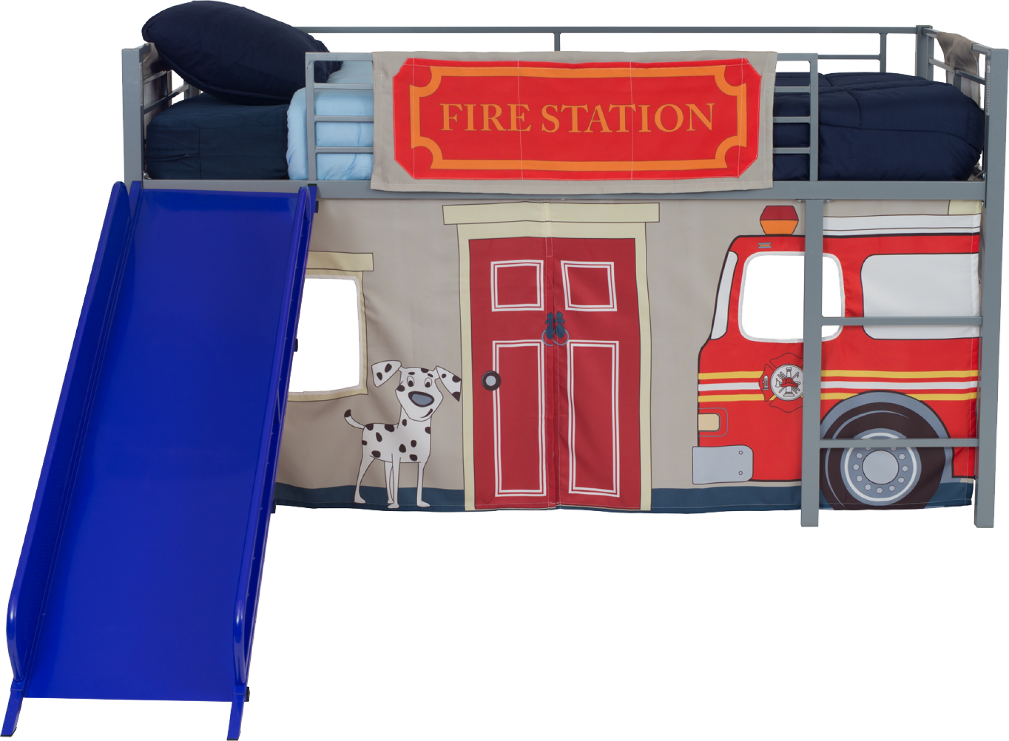 DHP Fire Department Curtain Set for Junior Loft Bed - image 1 of 11