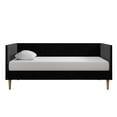 thumbnail image 1 of DHP Franklin Mid-Century Upholstered Daybed Frame, Black Velvet, Twin, 1 of 21