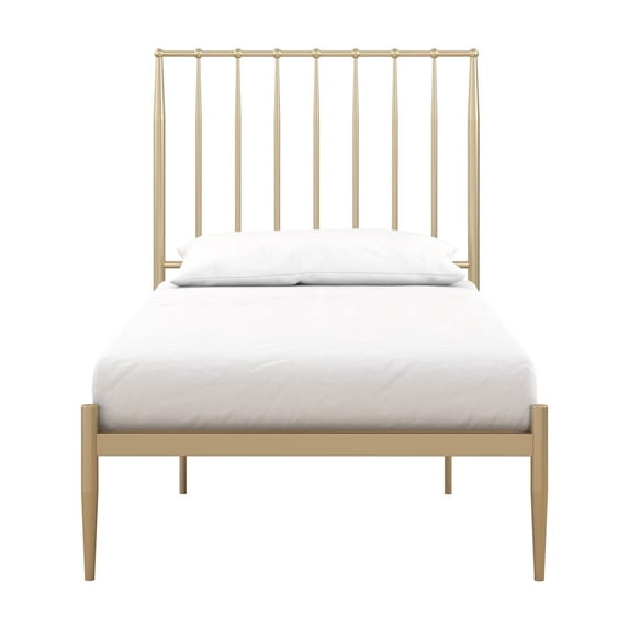 DHP Giulia Modern Metal Platform Bed, Twin, Gold