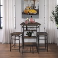 thumbnail image 1 of DHP Harper 3 Piece Pub Set, Kitchen & Dining Room, Brown & Black, 1 of 18