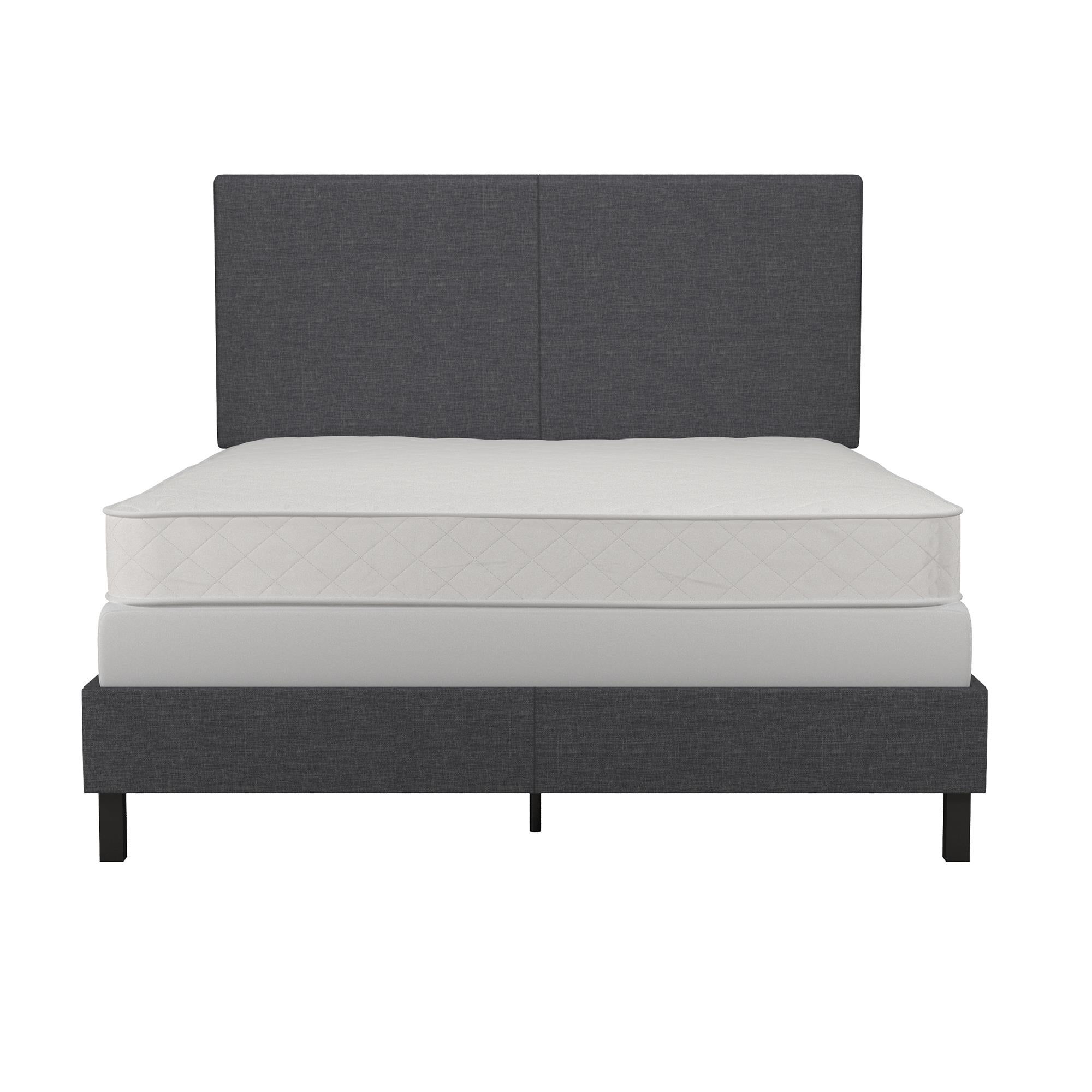 DHP Janford Upholstered Bed, Gray Linen, Full