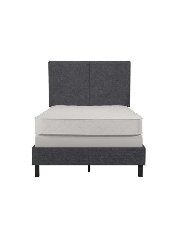 DHP Janford Upholstered Bed, Gray Linen, Twin