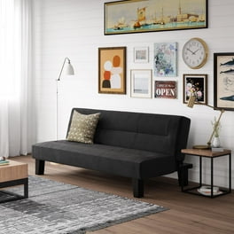 Relax a Lounger Conway Futon with Storage Gray Fabric Walmart