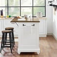 thumbnail image 1 of DHP Kelsey Kitchen Island with 2 Stools and Drawers, White, 1 of 9