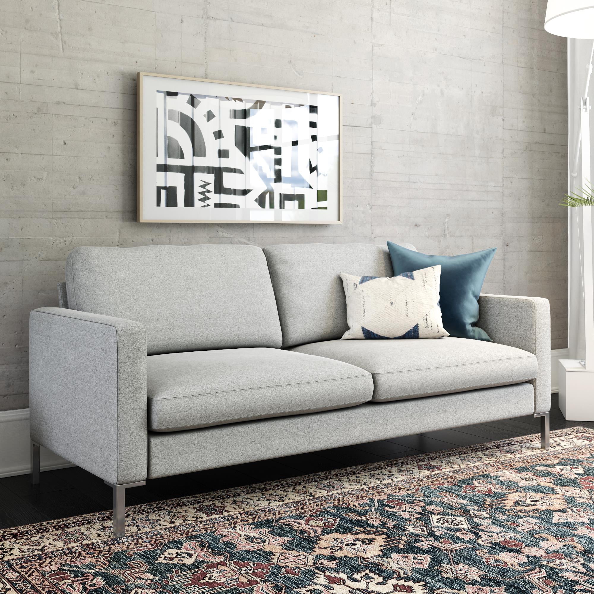 DHP Lexington Modern Sofa and Couch Gray Linen