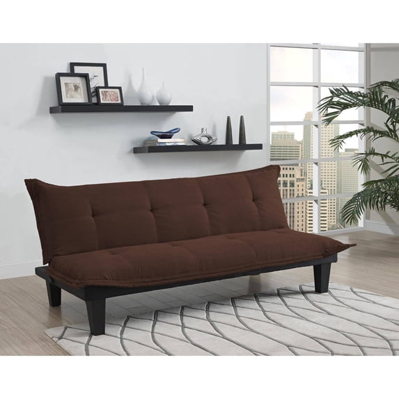 DHP Lodge Tufted Upholstery Futon Couch, Multiple Colors