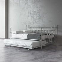 DHP Manila Metal Daybed and Trundle, Full/Twin Size, White