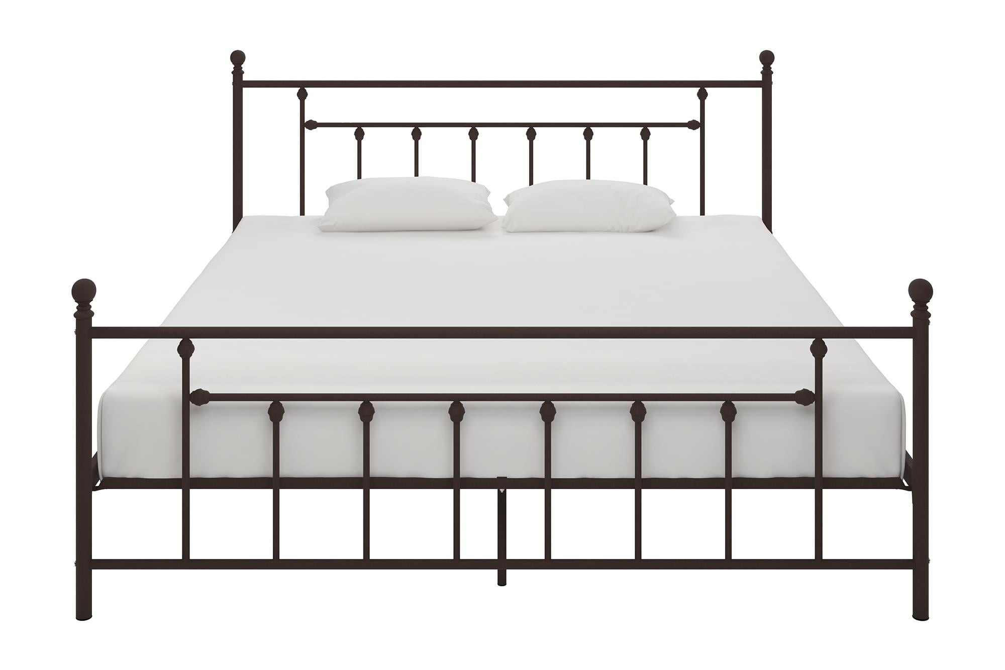 DHP Manila Metal Platform Bed with Adjustable Height, King, Bronze