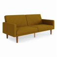 thumbnail image 1 of DHP Mathias Futon and Sofa Bed with USB Port in Mustard Linen, 1 of 14