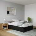 thumbnail image 1 of DHP Maven Platform Bed with Storage, Full, Black Faux leather, 1 of 26