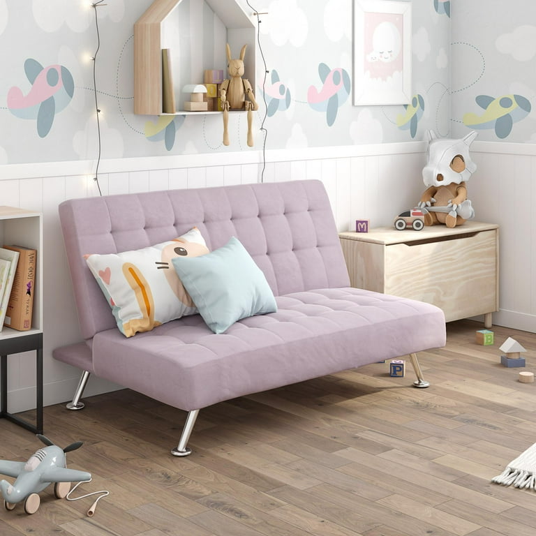 DHP Milo Kids Sofa Futon Lilac