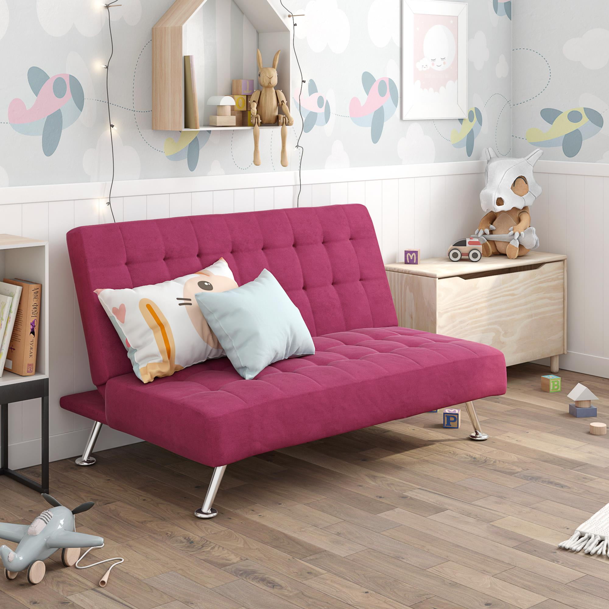 DHP Milo Kids Sofa Futon Teal Walmart