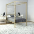 thumbnail image 1 of DHP Modern Metal Canopy Platform Bed Frame, Twin, Gold, 1 of 13