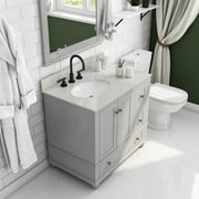 DHP Monteray Beach 36 Inch Bathroom Vanity with Sink, Gray