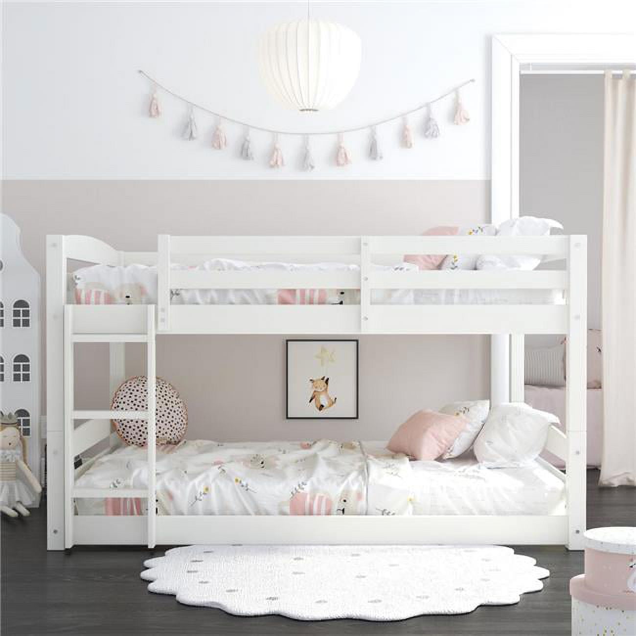 DHP Noma FullOverFull Floor Bunk Bed White