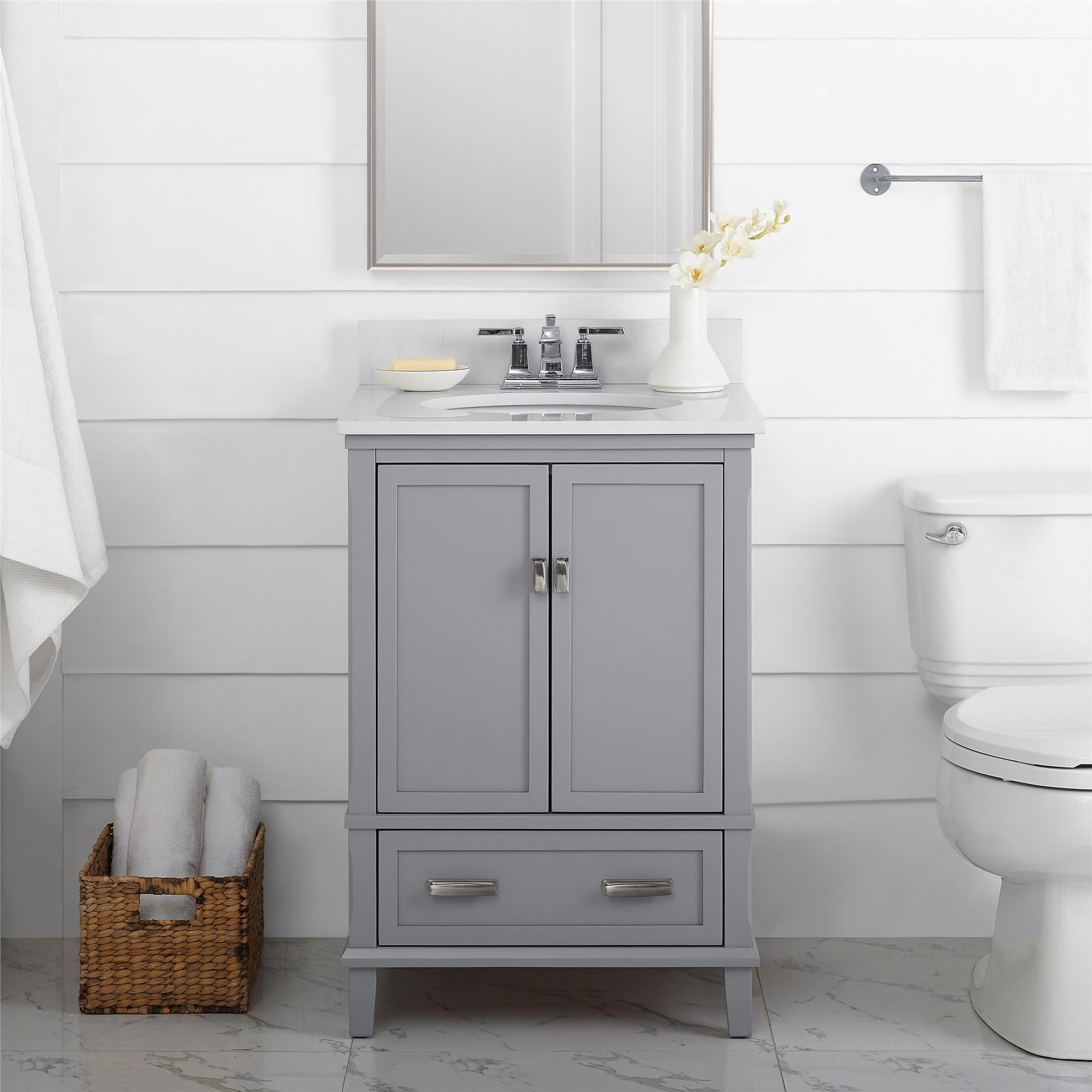 bathroom vanity 24 inch gray
