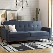 DHP Parker Futon with Storage, Blue Linen