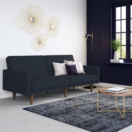 DHP Paxson Futon, Navy Blue Linen