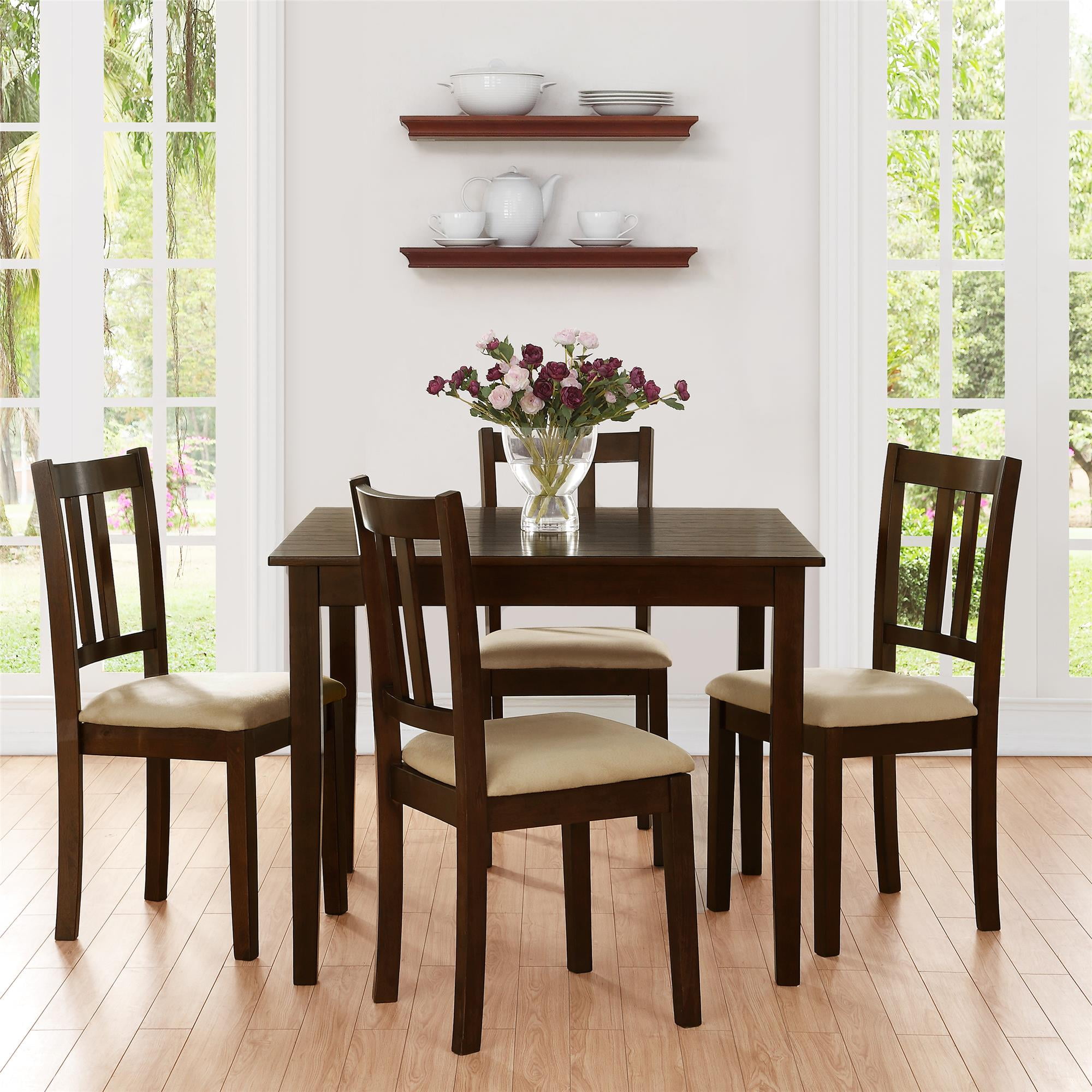 DHP Redmond 5Piece Traditional Height Dining Set