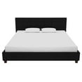 thumbnail image 1 of DHP Rose Tufted Upholstered Platform Bed Frame, King, Black Linen, 1 of 18