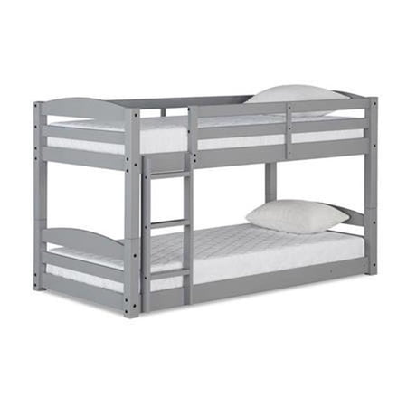 DHP Sierra Twin Floor Bunk Bed Gray