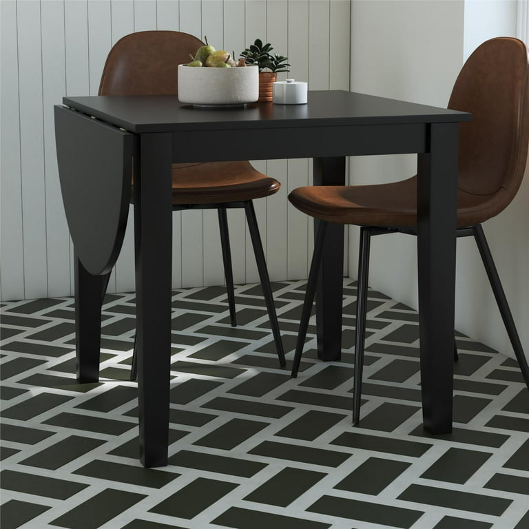 DHP Thompson Drop Leaf Table Eat In Kitchen Furniture Black Walmart