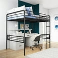 thumbnail image 1 of DHP Tommy Full Metal Loft Bed, Black, 1 of 9