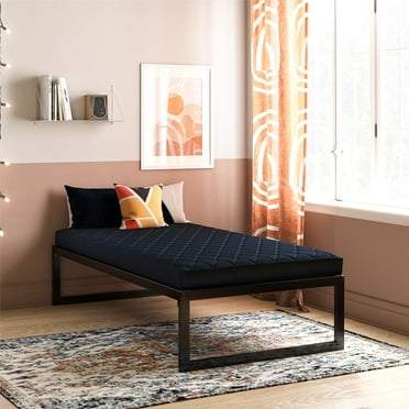 DHP Value 6 Inch Thermobonded Polyester Filled Quilted Top Bunk Bed Mattress, Twin, Navy
