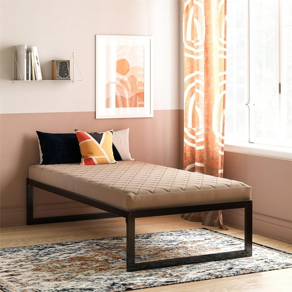 DHP Value 6 Inch Thermobonded Polyester Filled Quilted Top Bunk Bed Mattress, Twin, Tan