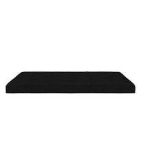 DHP Willow 6 Inch Full Size Quilted Microfiber Futon Mattress, Black