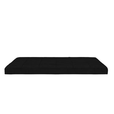 DHP Willow 6 Inch Full Size Quilted Microfiber Futon Mattress, Black