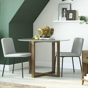 DHP Wynn Dining Chair, Set of 2, Gray Linen