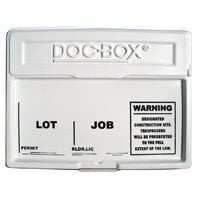 Dhr Industries Permit Posting Box - White - Model 10102