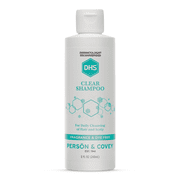 DHS Clear Fragrance-Free Shampoo for Sensitive Scalp and Hair, 8 oz