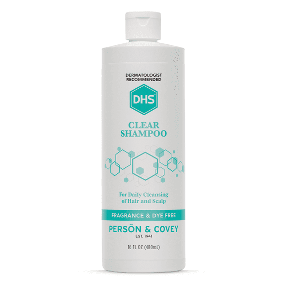 DHS Clear Fragrance-Free Shampoo for Sensitive Scalp and Hair, 16 oz