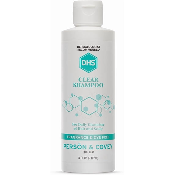 DHS Clear Shampoo For Daily Cleaning Of Hair And Scalp - 8 Oz