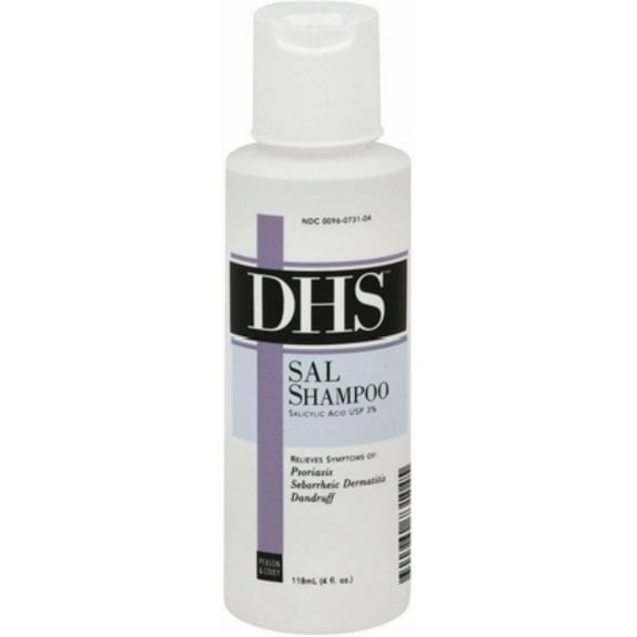 DHS Sal Shampoo, 4 oz Pack of 4