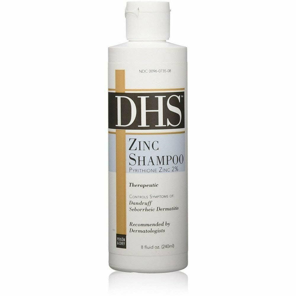 DHS Shampoo Pyrithione Zinc, Dandruff & Seborrheic Dermatitis, 8oz, 3-Pack