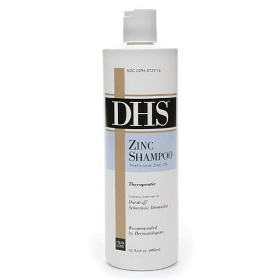 DHS Zinc Hair Shampoo Controls Dandruff - 16 Oz