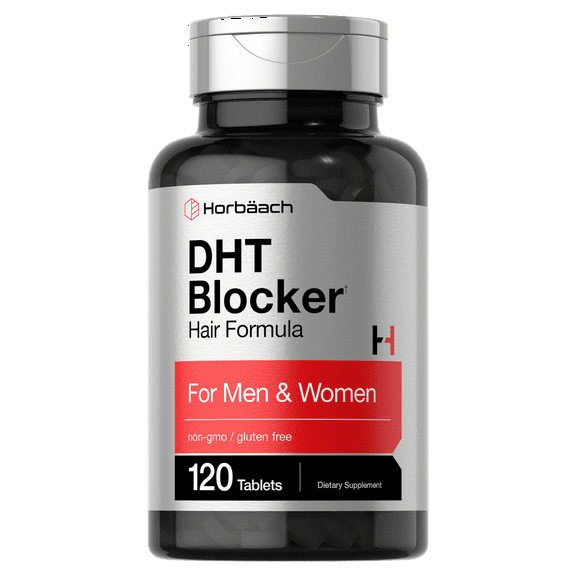 DHT Advanced Hair Formula | 120 Tablets | with Saw Palmetto, Kudzu, and Fo-Ti | by Horbaach