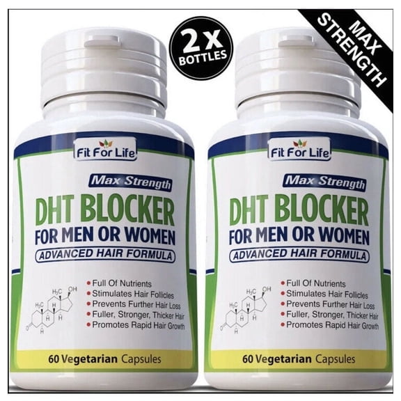 DHT BLOCKER FAST HAIR GROWTH HERBAL PILLS ADVANCED ANTI HAIR LOSS TREATMENT 120 CAPSULES