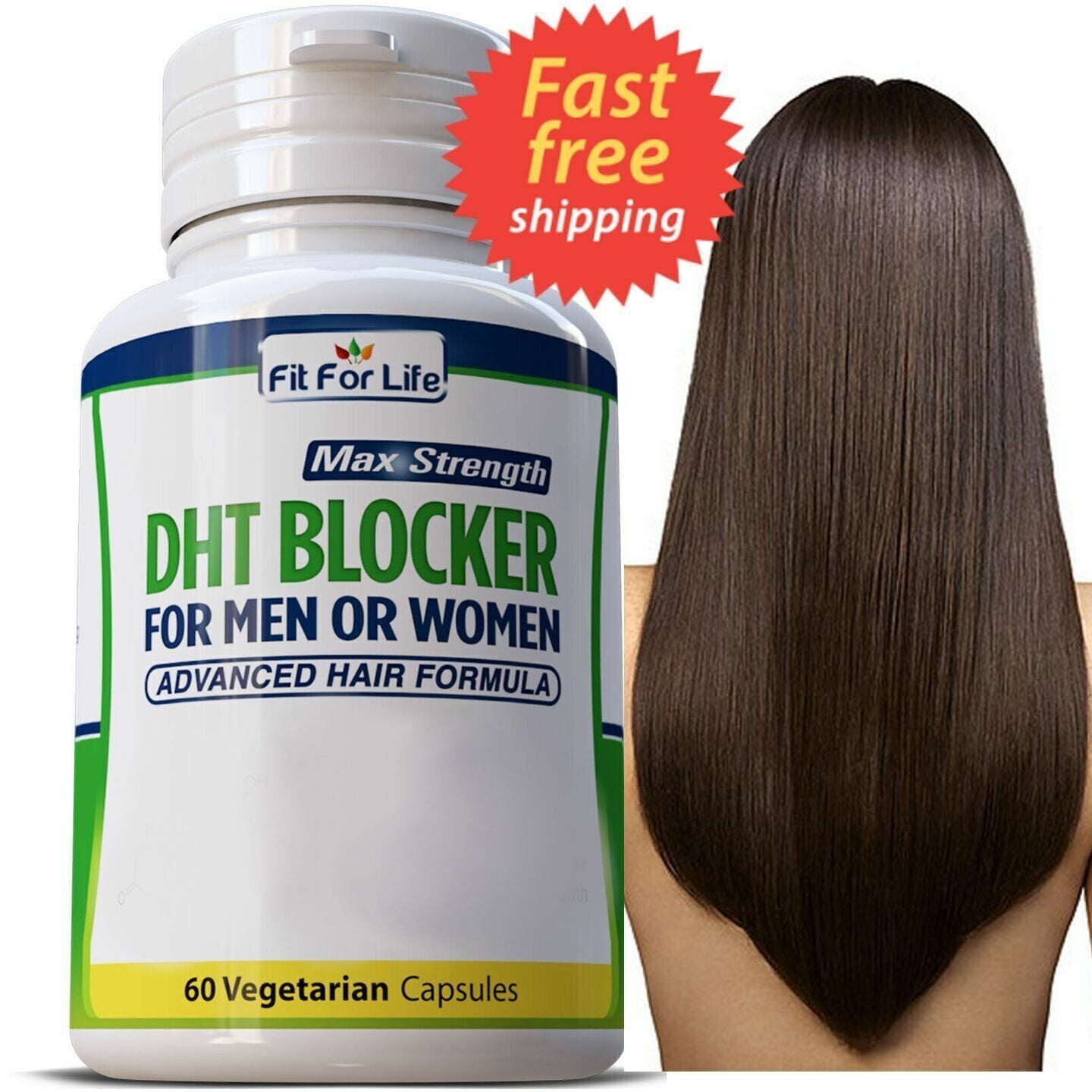 DHT BLOCKER HAIR FAST GROWTH HERBAL SUPPLEMENT 60 CAPS - Walmart.com
