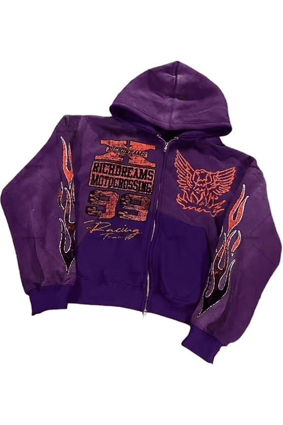 Adults Y2k Print Zip Up Hoodie Oversized Rapper Streetwear Hoodies Emo Grunge Hoodie Teen 2000s Punk Cool Hip-Hop Loose Pullover Tops Fall Trendy Coats.