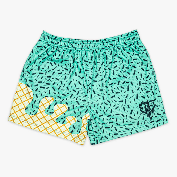 DHXXH Ice Cream Shorts Custom Beach Swim Shorts Athletic Running Gym Baseball Funny 2025 For Adults & Youth (Size S-XL)