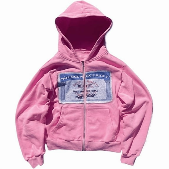 DHXXH Zip up Hoodie Y2k Oversized Graphic Hoodies Unisex Grunge Sweatshirts Streetwear Fashion Vintage 2000s Emo Clothes